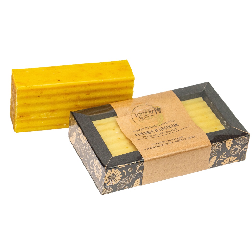 Мыло Гипоаллергенное с ромашкой и прополисом коробка 100 г TambuSun 272₽