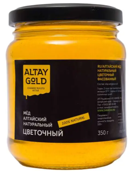 

Мёд классический Цветочный, 350 г, Altay GOLD