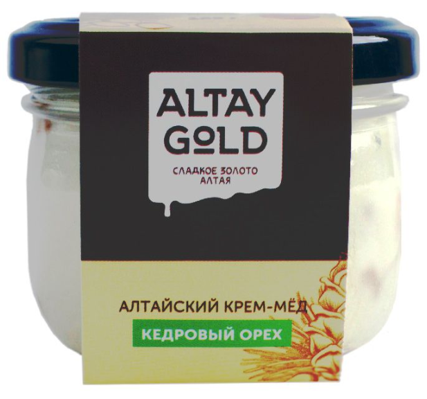

Крем-мёд с кедровым орехом, 125 г, Altay GOLD
