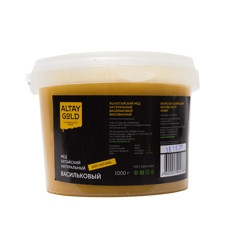 

Мёд классический Васильковый, 1 кг, Altay GOLD