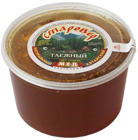 Мед таёжный 900 г Алтай старовер 1000₽