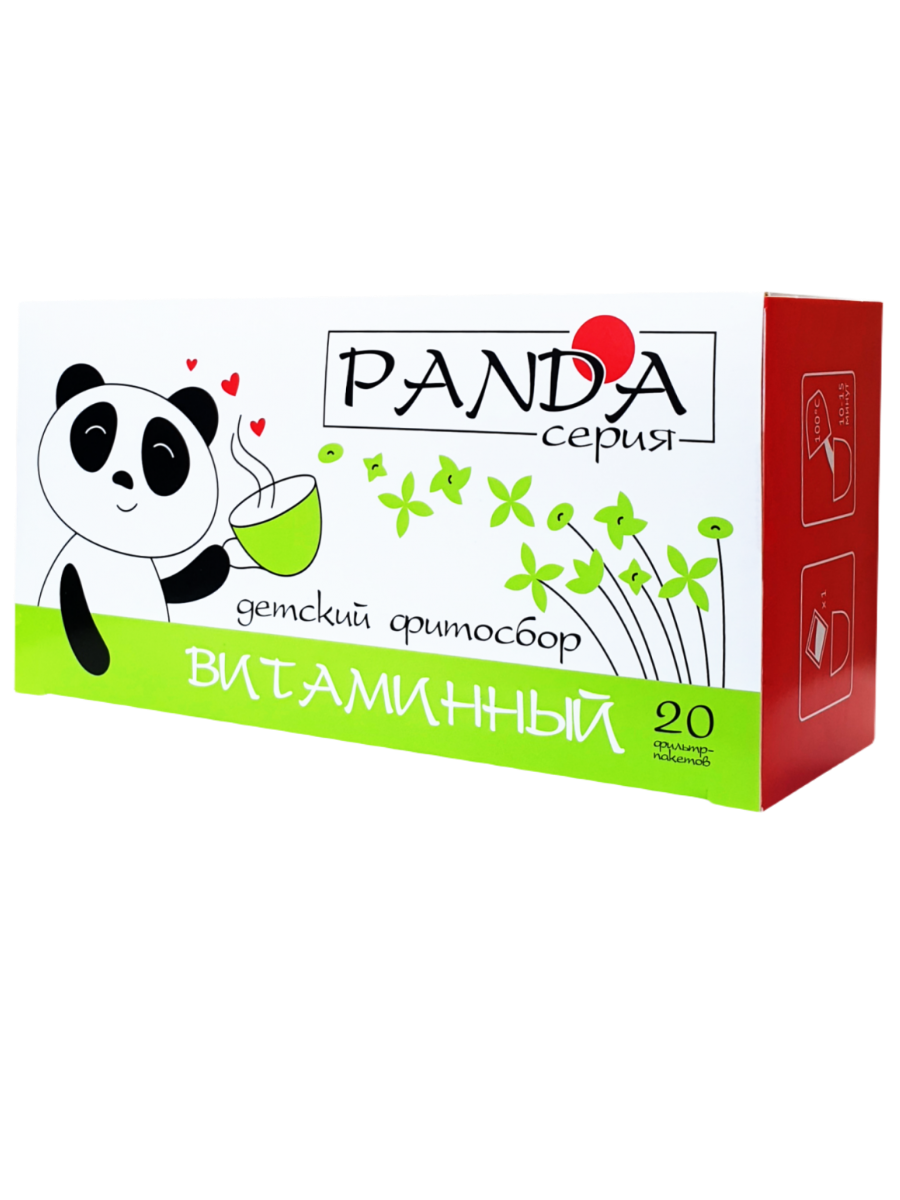 Травяной фитосбор Витаминный серия Панда фильтр-пакет 15г20 шт Фарм-Продукт 112₽