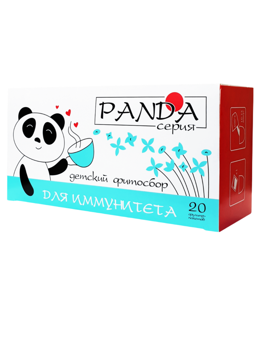 Травяной фитосбор Для иммунитета серия Панда фильтр-пакет 15г20 шт Фарм-Продукт 105₽