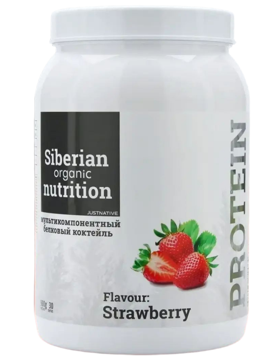 Белковый коктейль вкус Клубника уп900 г Just Native 3490₽