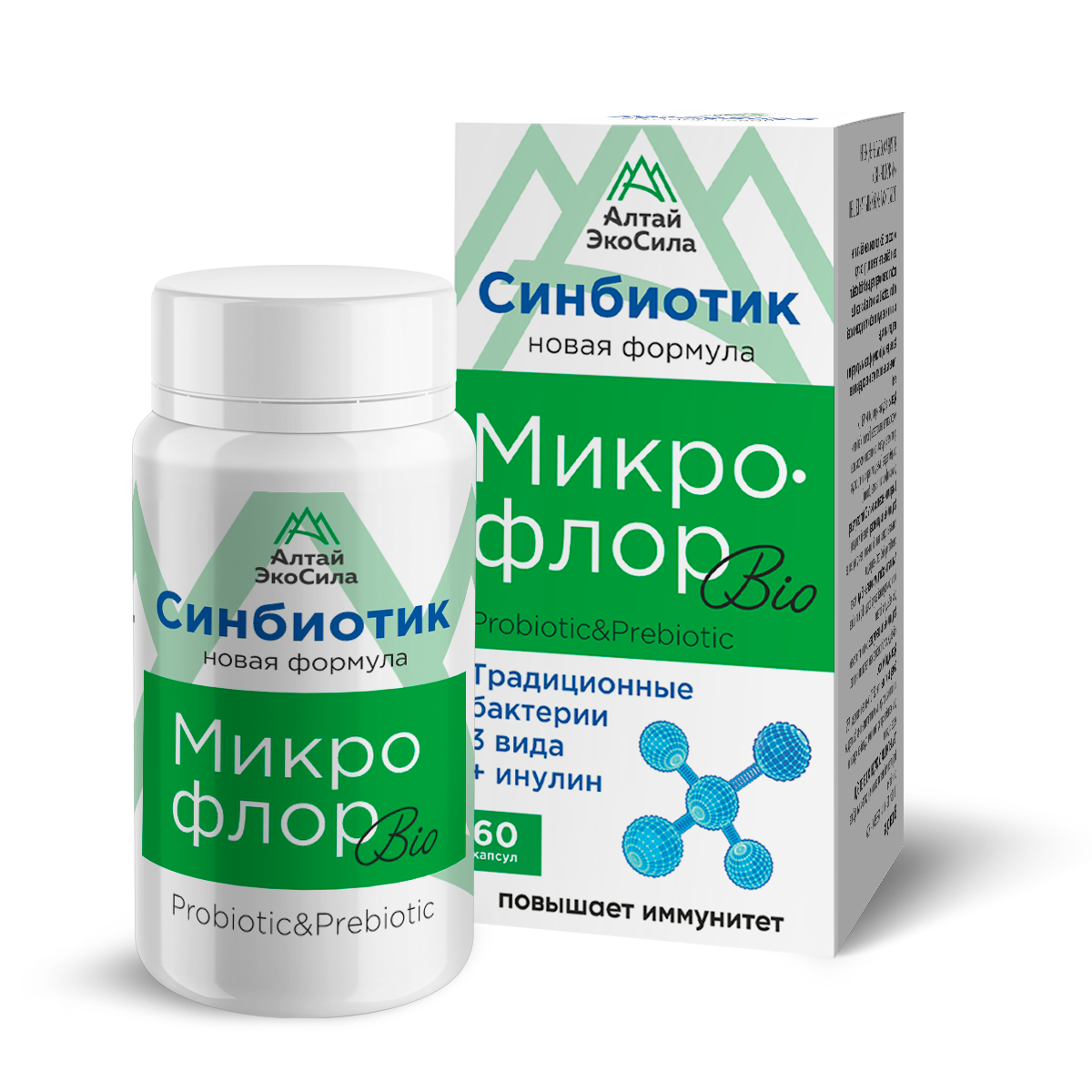 Комплекс обогащенный пробиотический МИКРОФЛОР Bio 60 капс 480₽
