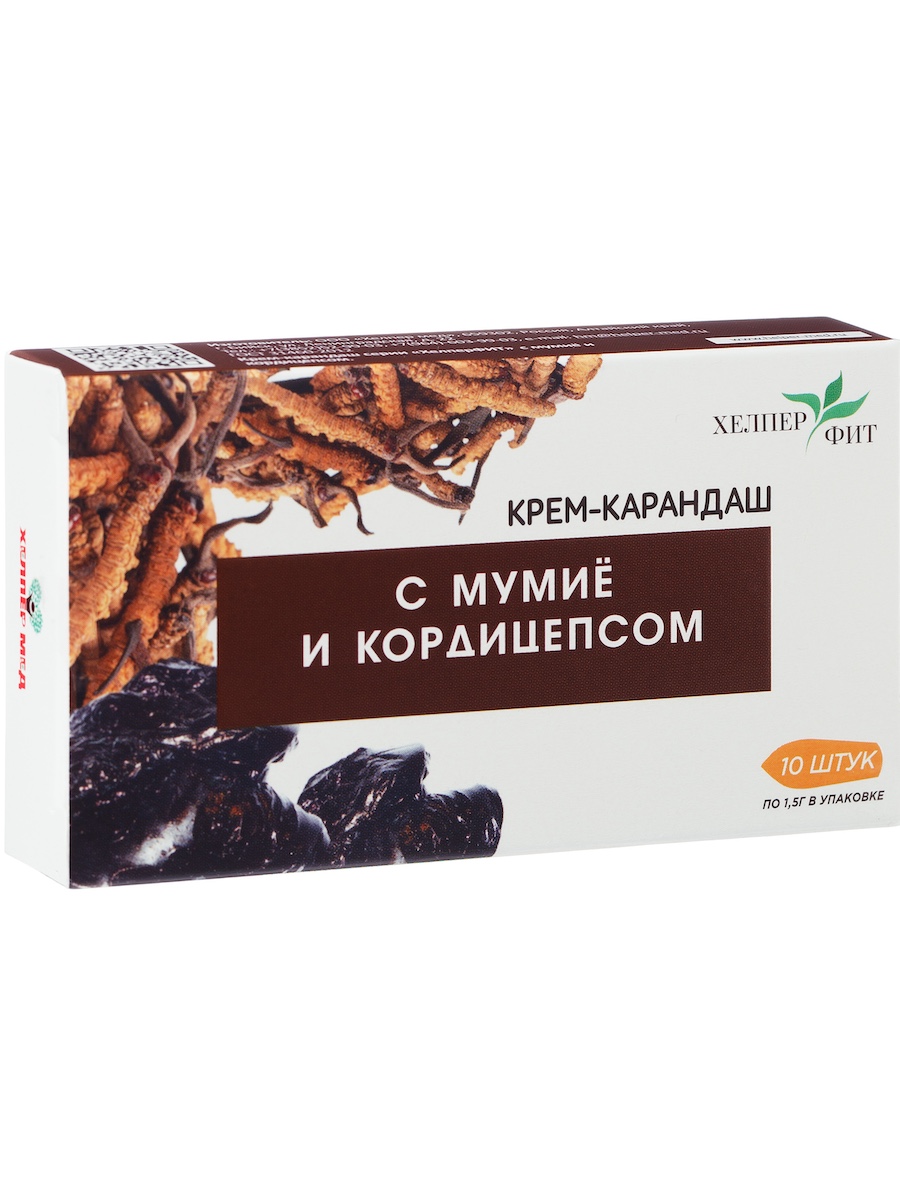 Крем-карандаш ХелперФИТ с мумие и кордицепсом 10 шт Хелпер Мед 340₽