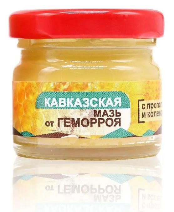 Мазь Кавказская от геморроя календула и прополис 28 мл Бизорюк 261₽